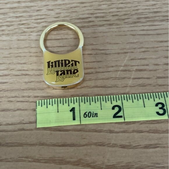 Lilliput Lane Collectible Keyring Fob With Gift Box Gold Tone Brand New - Picture 5 of 6